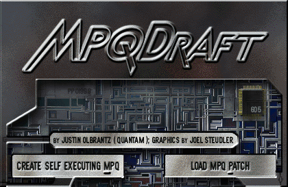 MPQDraft title screen, graphics by Joel Steudler